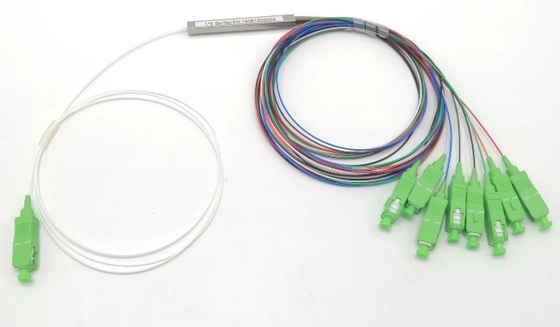 FTTH Mini Splitter de tubes d'acier à fibre optique Micro 1*8 SC APC MINI 1m 1,5m Splitter PLC
