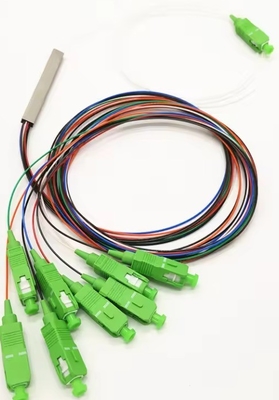 Télécommunications 1x2 4 8 16 C G657A1 0,9 mm SCUPC mini type Fibre optique PLC Splitter
