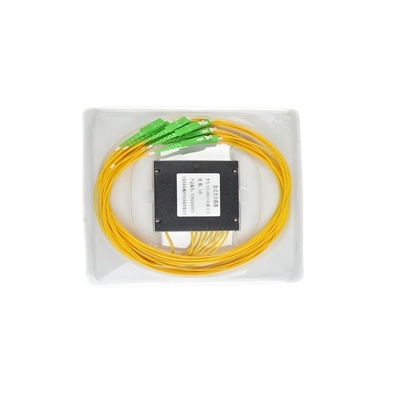 Splitter PLC à fibre optique 1x8 avec type de fibre G657A et stabilité à la température de 0,5 dB